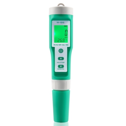 Medidor de calidad del agua 10 en 1 PH/EC/TDS/ORP/H2/fértil/salinidad/SG/MΩ/Temp, probador Digital multifunción para acuarios