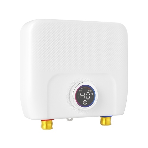 Mini Electric Tankless Water Heater 6500W 220V Constant Temperature Instant Hot Water Heater with Remote Control Digital Display On Demand Hot Water Heater 
