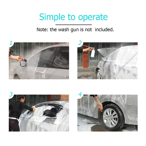 

Adjustable Foam Lance 1L Bottle Snow Foam Nozzle Injector Soap Foamer for Nilfisk Pressure Car Washer