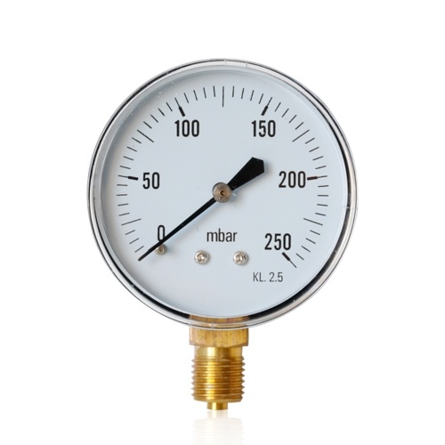 

Y60 Pressure Gauge Radial Pressure Gauge High Quality Oil Pressure Manometer Water Pressure Meter Precision 1/4 BSPT Gas Pressure Gauge Range 0-250mbar