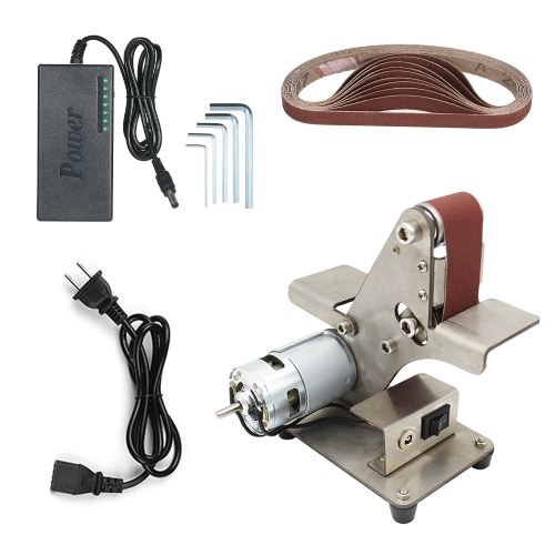 Mini Belt Sander Sand-belt Machine Desktop Sander Belt Sanding Grinding Machine Electric DIY Polishing Machine