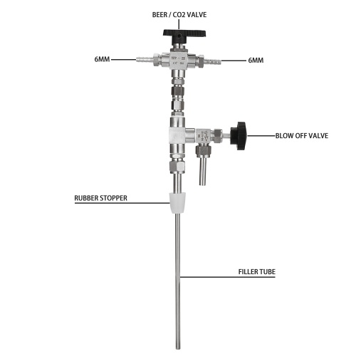 

Household Homebrew 304 Stainless Steel Counter Pressure Beer Bottle Filler CO2 Beer Brewing Kit