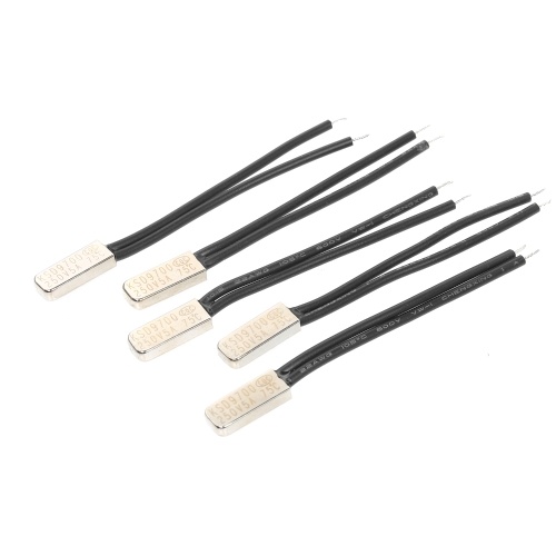 

5pcs KSD9700 N.C Temperature Switch Normally Closed Thermal Switch Thermostat Thermal Protector Pack of 5pcs Heat Protector