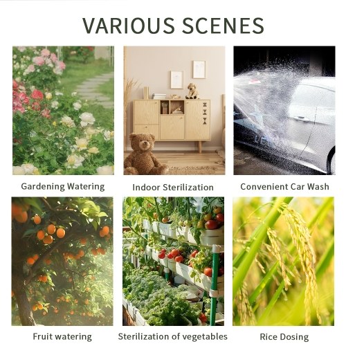 6L Rechargeable Shouldered Sprinkler Handheld Electric Sprayer Agriculture Tools Watering Can Atomizing Watering Bottle Water Sprayer Garden Plants Sprayer 