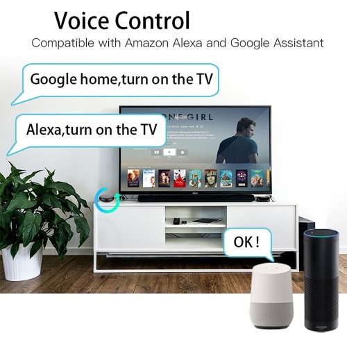 

WiFi IR APP Пульт дистанционного управления Blaster Инфракрасное беспроводное управление TV DVD AC Совместимость с Amazon Alexa Google Home