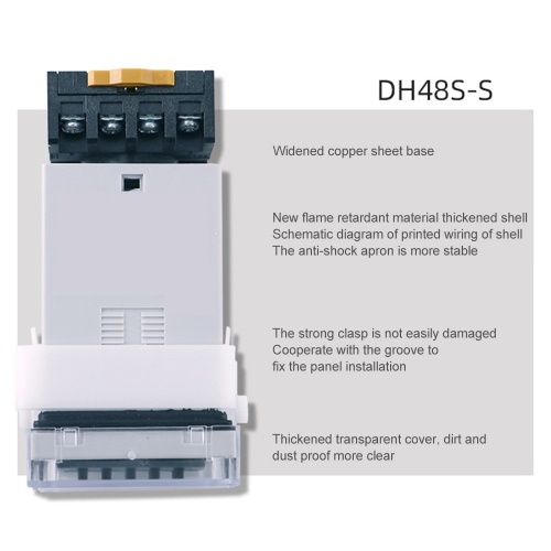 

DH48S-S Digital Display Cycle Time Relay Precision Time Controller With Socket Base