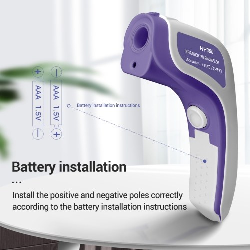 

Non-contact IR Thermometer Fast-Read LCD Digital Infrared Thermometer Instant-read Thermometer for Kids Children & Adults Forehead Temperature Measuring Gauge 89.6~107.6℉(32~42℃) Measuring Range