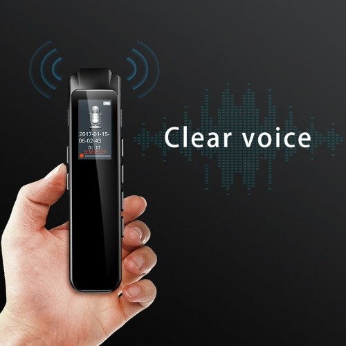 

N1 Zinc Alloy Housing Recording Pen High Definition Non-destructive Intelligent Noise Reduction Voice Recorder with LCD Screen 360-degree Omnidirectional Microphone VOR