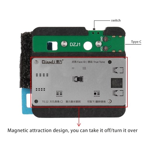 

Phone Dot Matrix Repairing Fixture Phone Repairs Holder Phone Rework Tool Lattice Repairing Dot Matrix Reballing Platform Laser Reballing Stencils Dot Projector Fixture