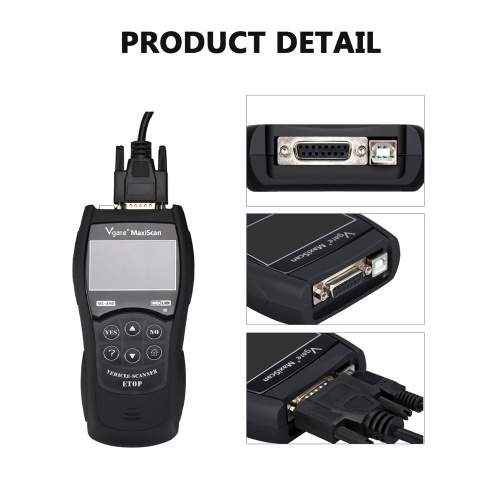 

Universal Car Fault Reader Code Auto Scanner Vehicle Diagnostic Tool On Board Diagnostics II CAN Reset Tool Multi-language Multi-functional Diagnostic Instrument