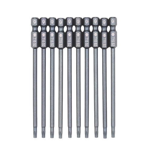 

10-Piece Security Torx Bit Set 1/4-inch Drive Tamper Proof Torx Bit Set 3.93-inch Long S2 Steel Magnetic Screw Driver Bit Set for Power Screwdriver Electric Hand Drill