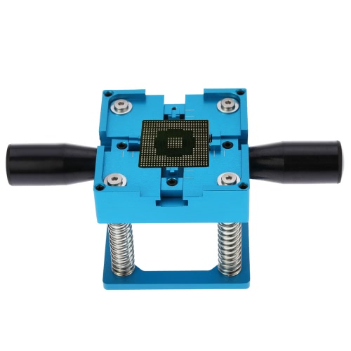 

Portable Blue Aluminum BGA Reball Reballing Station Stencil Base Holder Kit with 2 Handles 1 Wrench
