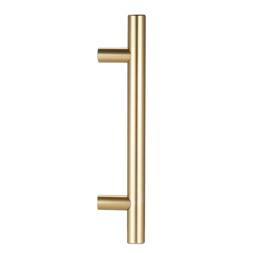 LEEDIS Brushed Brass Cabinet Round Bar Handle Cabi