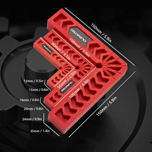 90 Degree Positioning Squares DURA 12 Pcs Right Angle Clamp Woodworking Carpenter Corner Clamping Square Tool for Picture Frames Boxes Cabinets Drawers