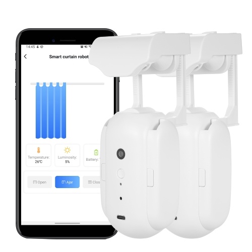 

BT Automatic Curtain Opener Closer Robot Wireless Smart Curtain Motor Timer