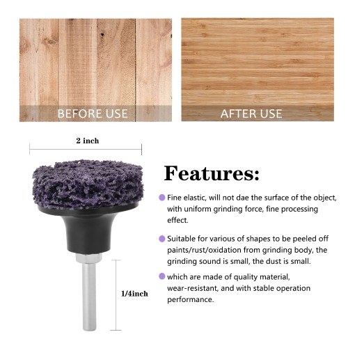 

20Pcs 2 inch Quick Change Roloc Disc Easy Stripping and Cleaning Discs with One 1/4inch Holder for Removes Rust Paint Surface Prep and Cleans Welds