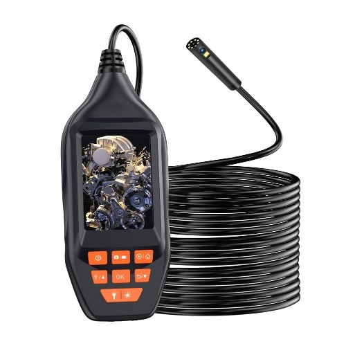 

B137 Single-lens 2M Line 5.0 Inch IPS Screen Handheld Full View Industrial Endoscopic Electronic Camera 1920 * 1080 Pixels High Definition Camera Video Picture Taking IP67 Waterproof Grade with 6 LED Lights