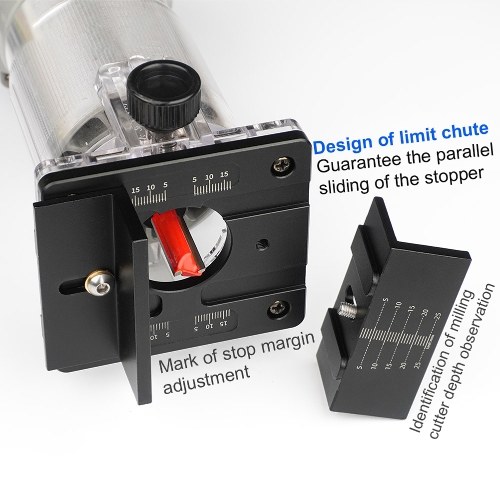 

Woodworking 2 In 1 Connector Triming Machine to Slotting Tool Invisible Part Trimming Machine Conversion Accessories for 65mm Trimming Machine Suitable for 13-36mm Wood Board