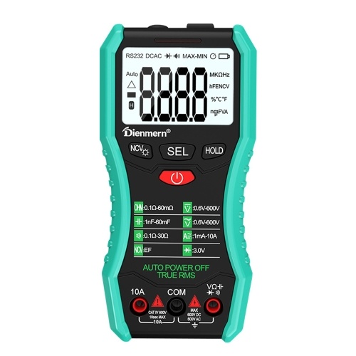 Portable Digital Multitester Backlight Voltmeter Handheld LCD Digital Multimeter Intelligent Multifunctional Contactless Voltage Tester