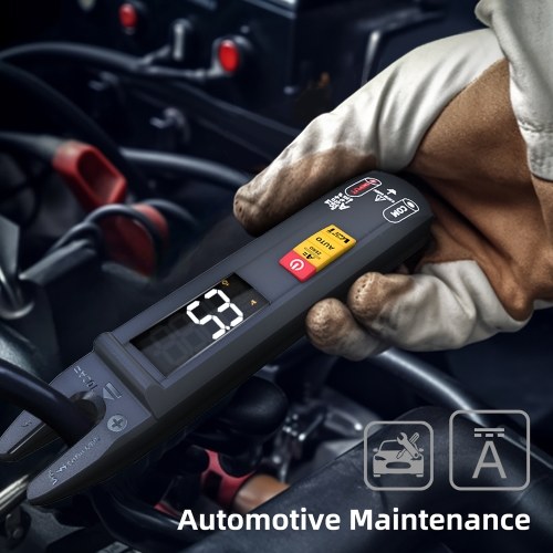 3in1 Handheld Digital Multimeter Clamp Ammeter Electric Test Pen LCD Color Display Handheld Multimeter 6000 True RMS Counts Professional Voltage Capacitance Resistance Frequency Diode Duty Cycle Tester Live Wire Recognition Meter with Flashlight Illuminat 