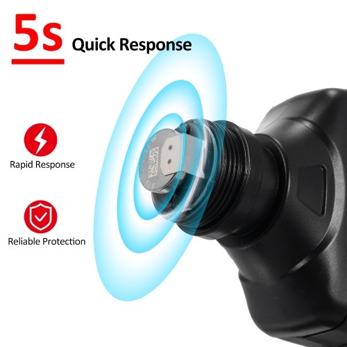 HABOTEST HT621 Portable Carbon Monoxide Detector CO Detector with Audible & Visual Alarm 0-5000PPM CO Alarm Backlit LCD Screen for Home Car Camping Travel 