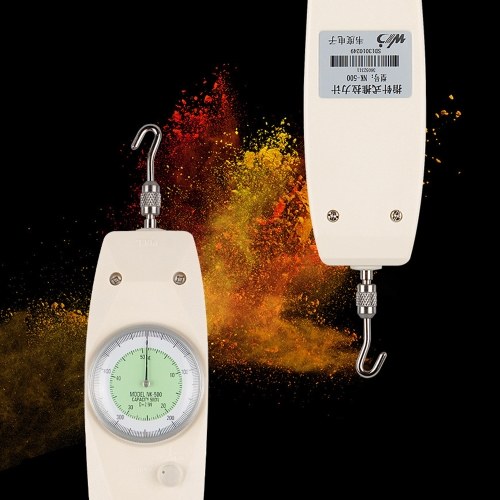 

Handheld Pointer Type Push Pull Force Gauge Meter Tester NK-200 Analog Dynamometer Measuring Instruments with N/Kg Unit Display