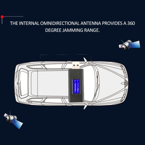

U Disk Type GPS L1 L2 Signal Blocker USB Interface Car Shielding Device with LED Display and Metal Storage Box