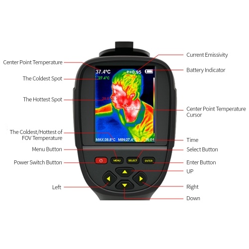 

SMART SENSOR ST9450 Infrared Thermal Imaging Camera IR Thermography