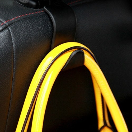 1x gancio nero per seggiolino auto borsa borsa appendiabiti borsa organizzatore supporto clip accessori