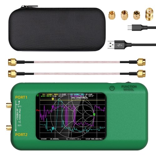 

Ручной портативный векторный анализатор цепей Многофункциональный HF VHF Сверхвысокочастотный анализатор с 3,98-дюймовым TFT-дисплеем 320*480 и интерфейсом зарядки Type-C