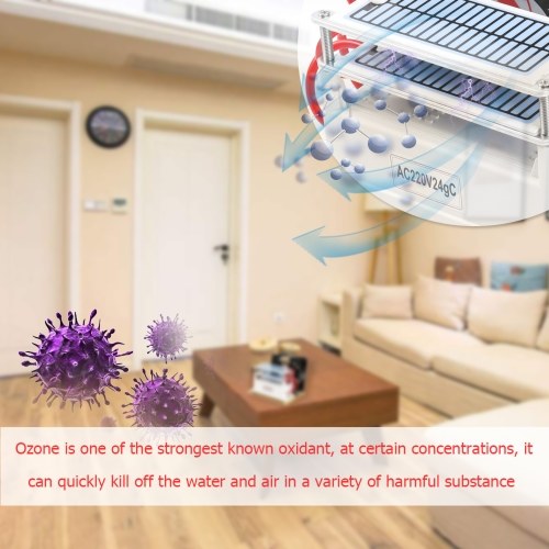 

Portable Ozone 24g/h Generator Formaldehyde Remove Machine Air Filter Purifier Fan For Home Car