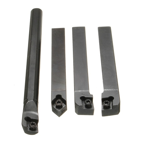 

S12MSCLCR09+SCLCR1212H09+SCLCL1212H09+SCMCN1212H09 4 PCS 12MM Shank Lathe Turning Tool Holder Boring Bar + 10PCS Carbide Insert + 4PCS Wrench