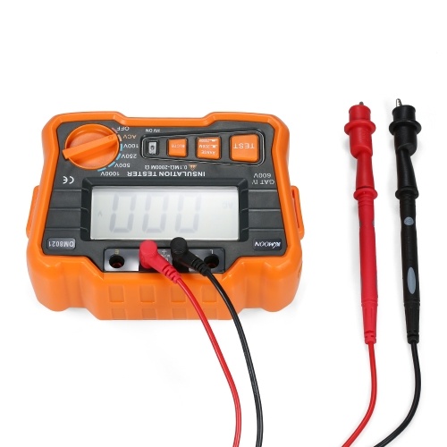 KKmoon Insulation Resistance Tester DCV ACV Meter 1000V Ground  Megohmmeter MegOhm Voltmeter w/LCD Backlight Display 