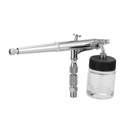 Professional Airbrush Set for Model Making Art Painting with G1/8 Adapter Wrentch 2 Fluid Cups 2Needles 2 Nozzles