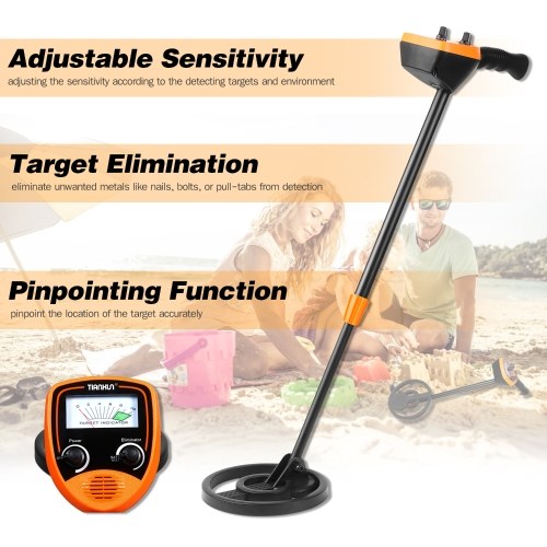 

TIANXUN Children Metal Detector Height Adjustable 6.8-inch Search Coil Mini Lightweight Outdoor Metal Finder for Kids Students Interesting DIY Yard Beach Toy