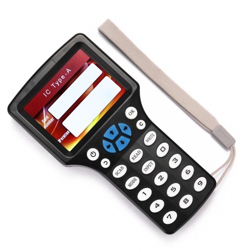 

RFID HID125KHz 3.2 Inch High Definition Color Screen Integrated Circuits Card Reader Write Decrypt Read-write Replicator Intelligent Card with Key-Machine for Parking-Cars Elevators Card Reading Tool
