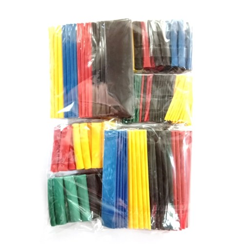 Kit de surtido de cables de alambre W-rap con mangas de tubo termorretráctil de 400 piezas portátil