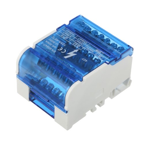 

Terminal Distribution Box Connection Box Junction Box with Cover Din Rail Terminal Block Line-divider Wire Terminal Block Guide Rail Type Installation