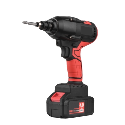 

21V Cordless Brushless Impact Wrench with 1/2in Chuck 600N.m Max Torque Handheld Power Wrench Kit with Multiple Accessories & 2 x 4.0Ah Lithium Battery & Fast Charger