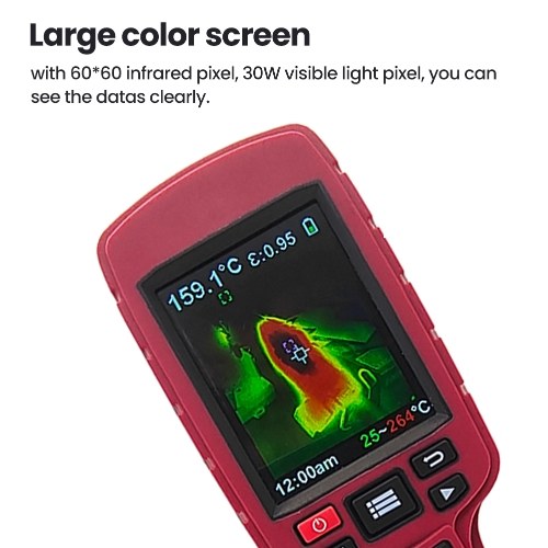 

60 * 60 Pixel Portable Infrared Thermal Imager Handheld Clear Definition Imaging Camera Temperature Measurement Instrument