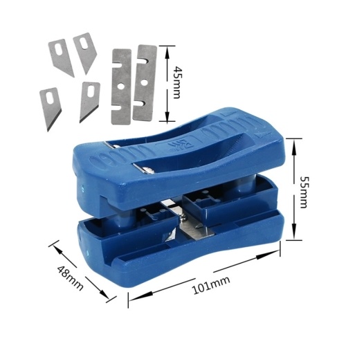 

Margin Banding Trimmer + Handle Margin Trimmer with 8 Blades Manual Woodworking Trimming Tools Kit