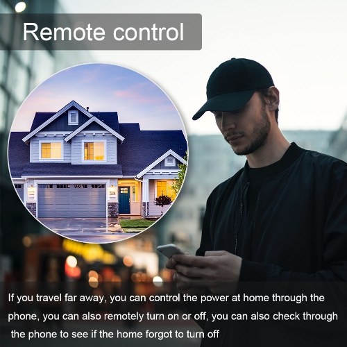 Tuya WiFi Intelligent Circuit Breaker ON OFF Timing Photovoltaic Bidirectional Metering Energy Meter Automatic Reclosing Protector with Metering and Prepaid Function Compatible with Alexa and Google Assistant for Voice Control 