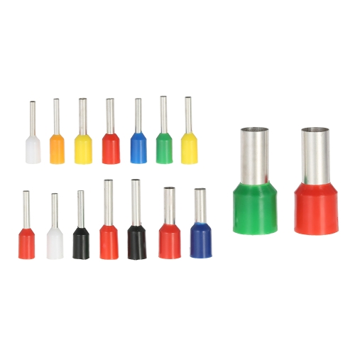 2120PCS Wire Copper Crimp Connector Insulated Cord Pin End Terminals AWG22-5 Electrical Wire Connector