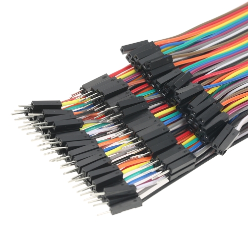 

240pcs Breadboard Jumper Wires Ribbon Cables Kit Multicolored 80 Pin M/M + 80 Pin M/F + 80 Pin F/F (10cm/20cm)
