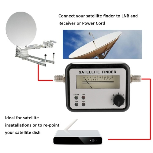 

Satellite Finder Digital Sat Signal Meter Strength High Accuracy Sensitive For Home Mobile Equipment Installation