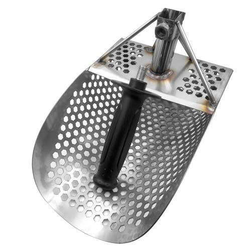 

Beach Sand Scoop with Handle Metal Detecting Tool Stainless Steel Detector Fast Sifting Metal Detector