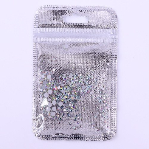 

Nail Art Rhinestones Glitter Diamonds Crystal Gems 3D Tips Decorations #21 300Pcs Mixed
