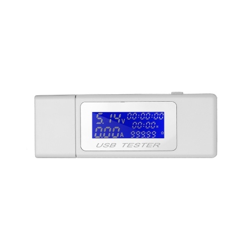 Probador de Detector USB 9 en1 Multímetro digital Multifunción QC2.0 / 3.0 Medidor USB Voltaje de corriente Probador de potencia Detector Voltímetro Amperímetro