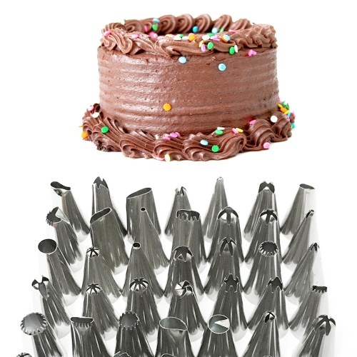 

Cake Decor Stainless Steel Cake Decorating Supplies Cake Turntable 8PCS/Set DIY Cream Tools