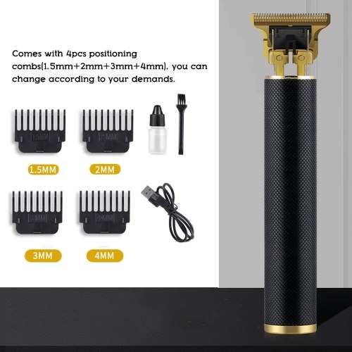 

T9 Professional Hair Trimmer Men Hairstyle Cutter Carving Tool USB Rechargeable Electric Haircut Machine